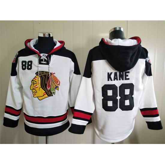 Men Chicago Blackhawks Patrick Kane 88 White Stitched NHL Hoodie���ɣ�